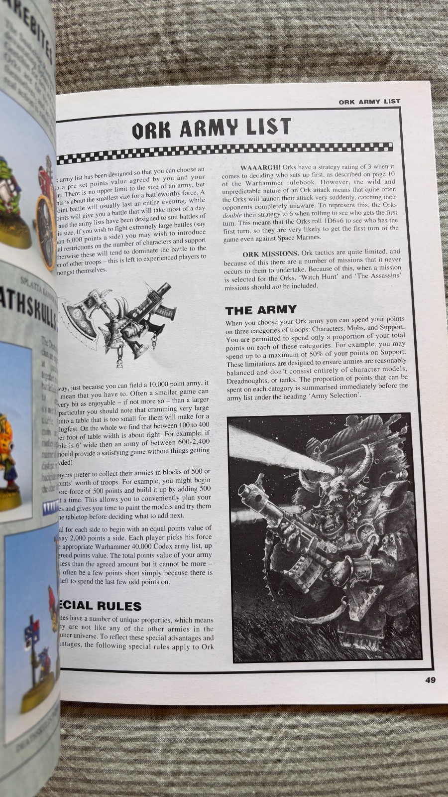 Games Workshop Warhammer 40k Orks Codex 2nd Edition 1994 lovely copy