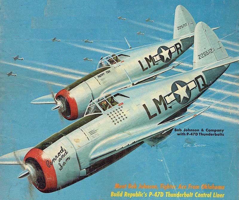 Model Airplane Plans (UC): P-47 D Thunderbolt 42" 1/12 Scale .29-.60 (Musciano)