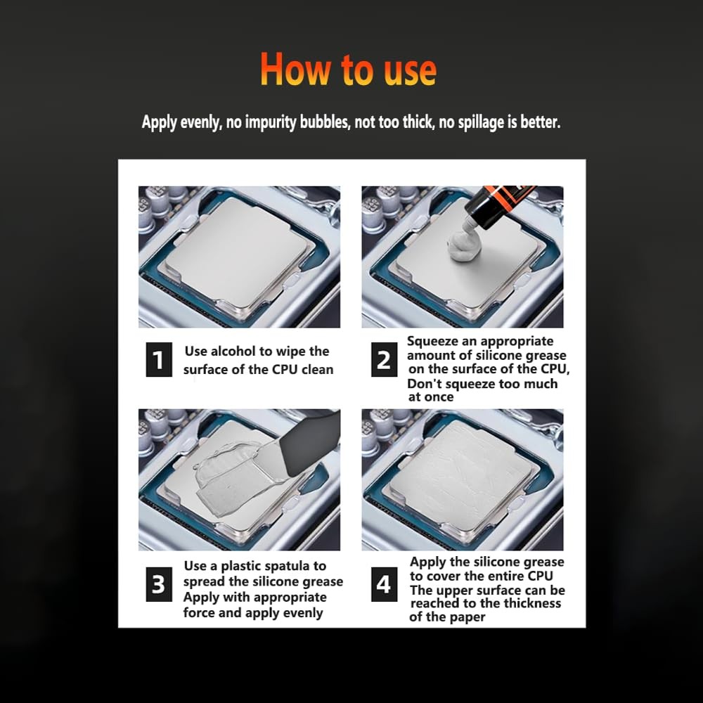 D-9 incl. Spatula,2g/4g Box Ultimate Performance Thermal Paste for Computer M...