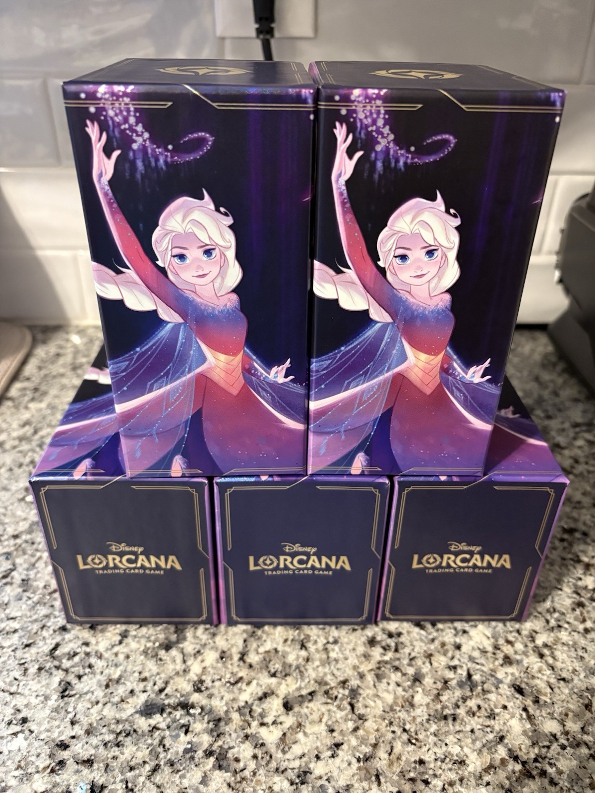 x5 Elsa Deck Storage - Disney Frozen Lorcana Gift Box Exclusive Holds 250 Cards