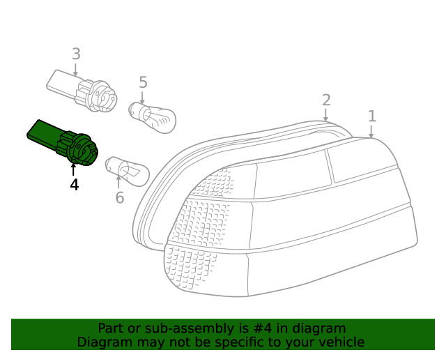 Genuine BMW Socket 63-21-8-381-244