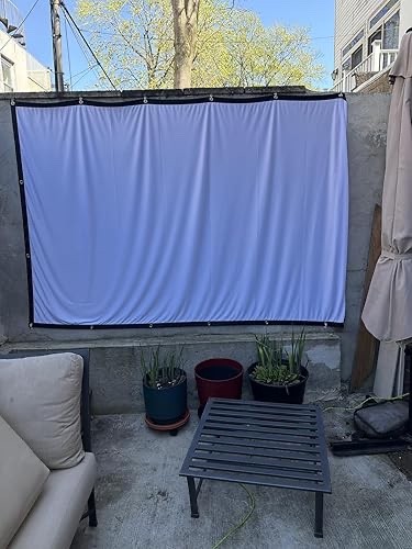 Projector Screen, 16:9 Home Theater Foldable Screen 120" Indoor/Outdoor, White