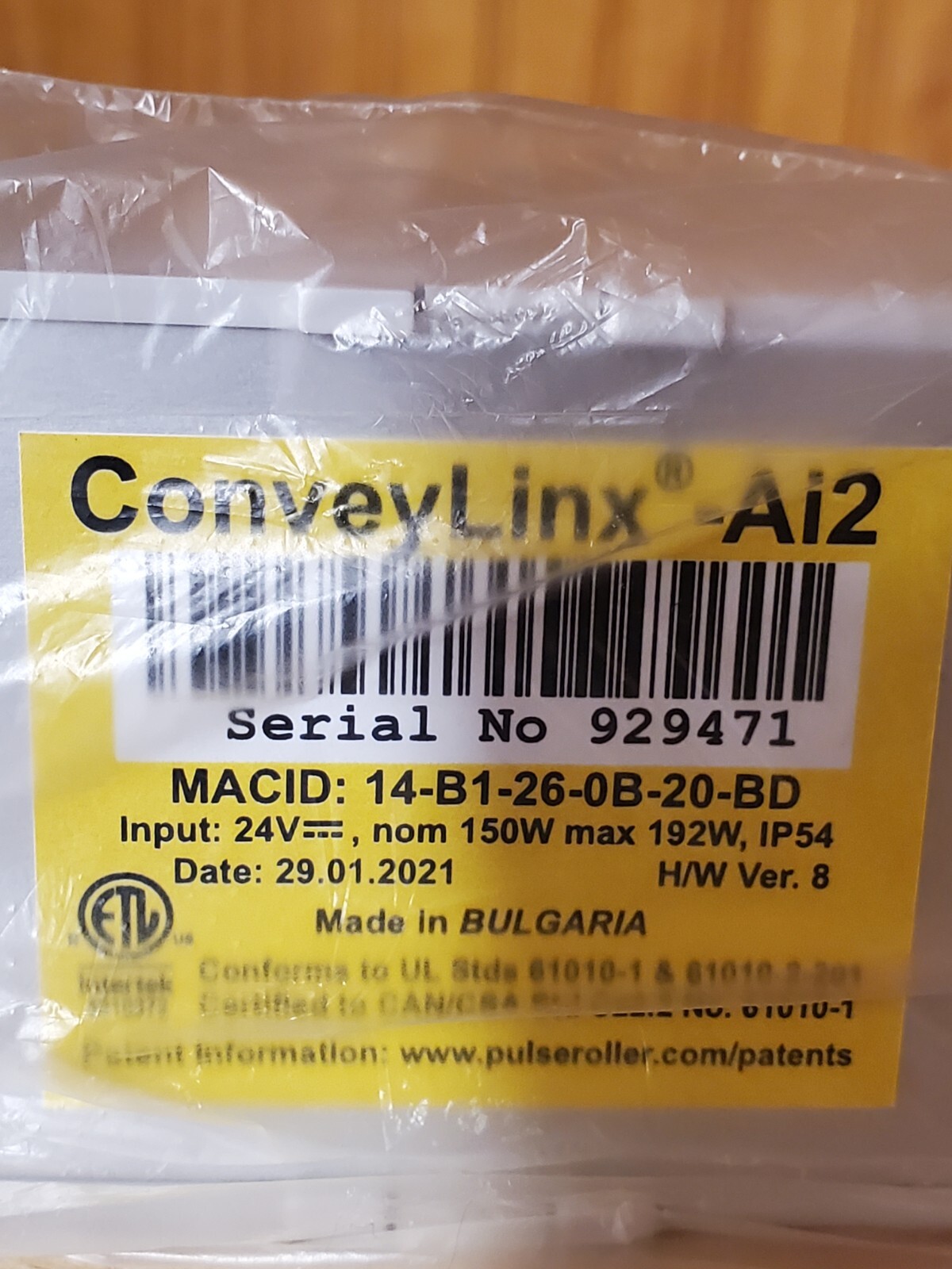 ConveyLinx MACID 14-B1-26-0B-20-BD Ethernet Roller Speed Control - NEW in Box