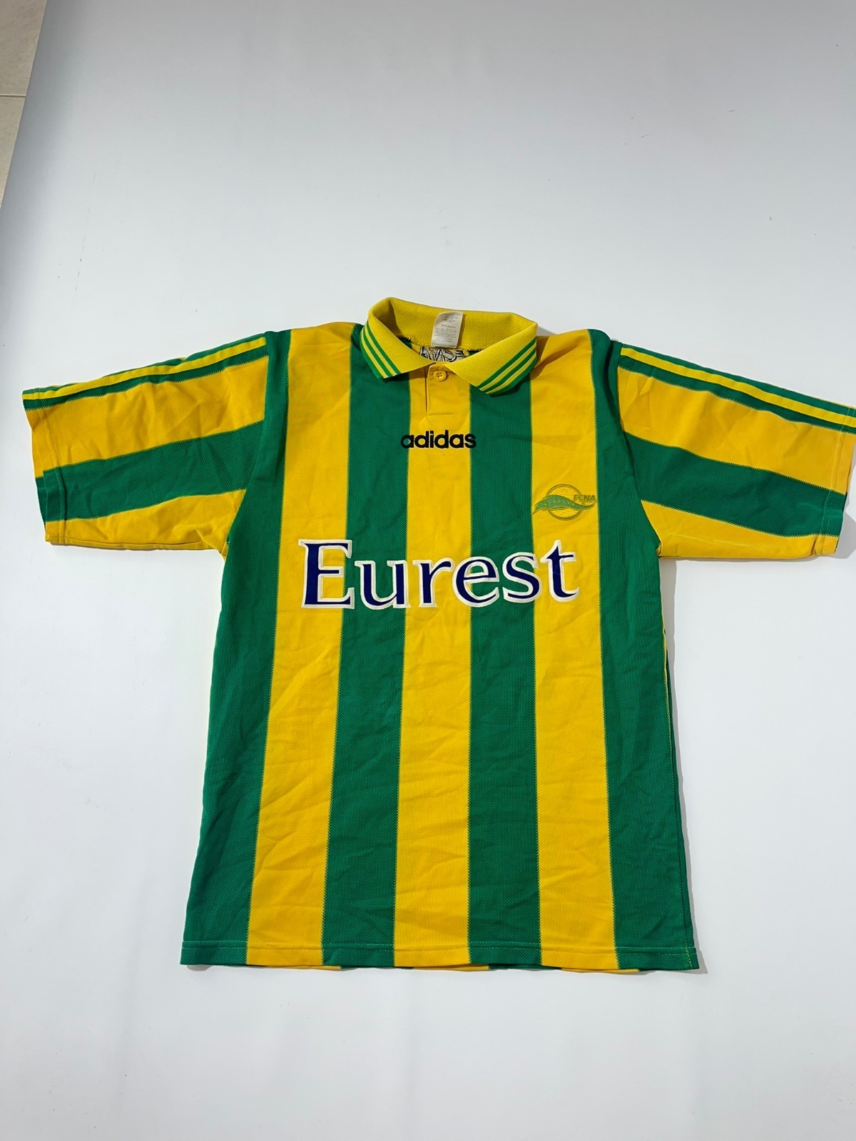 camiseta fútbol NANTES (francia) home ADIDAS 1996 T.M (10/10)