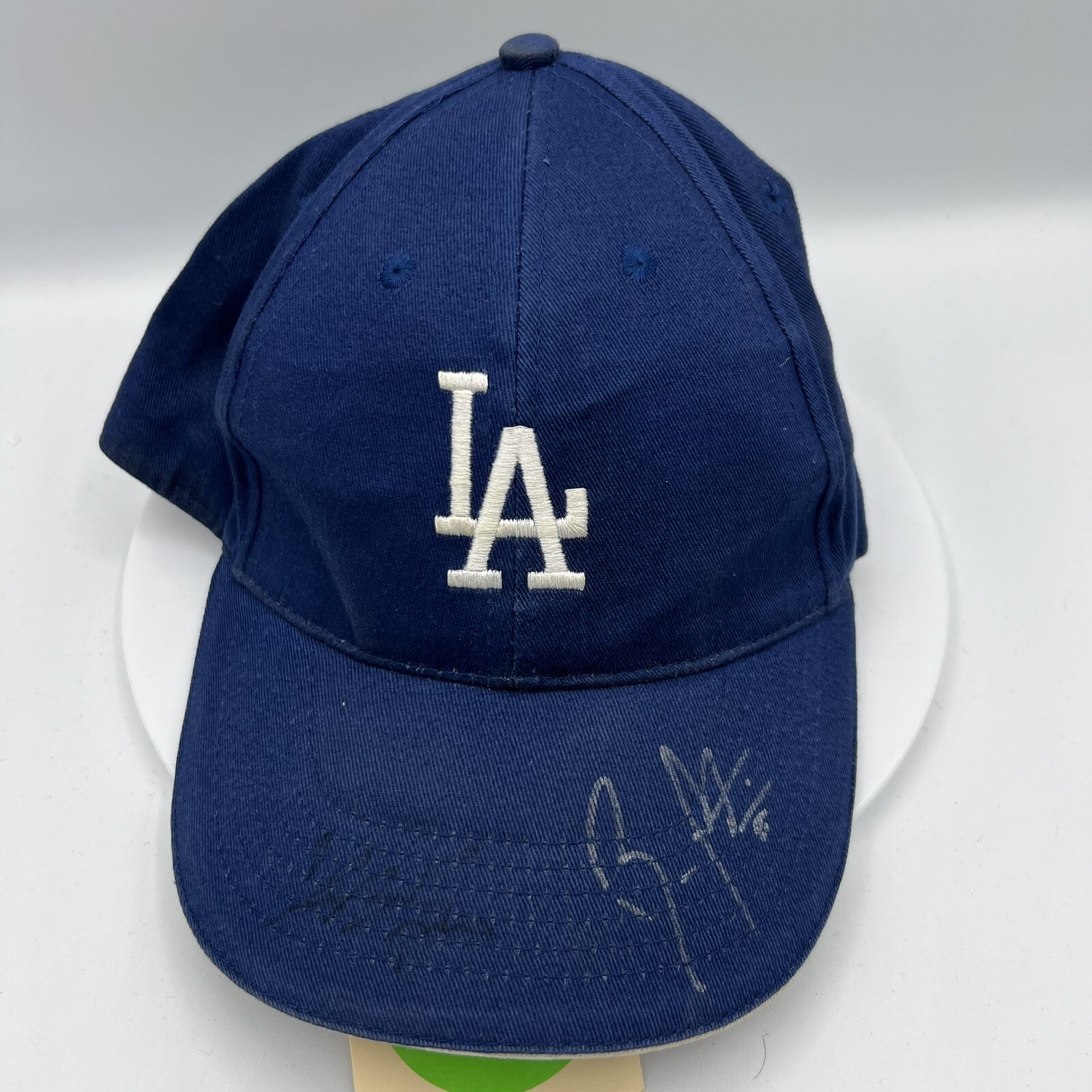 Los Angeles Dodgers Russell Martin & Charlie Haeger True Crime Autographed Hat