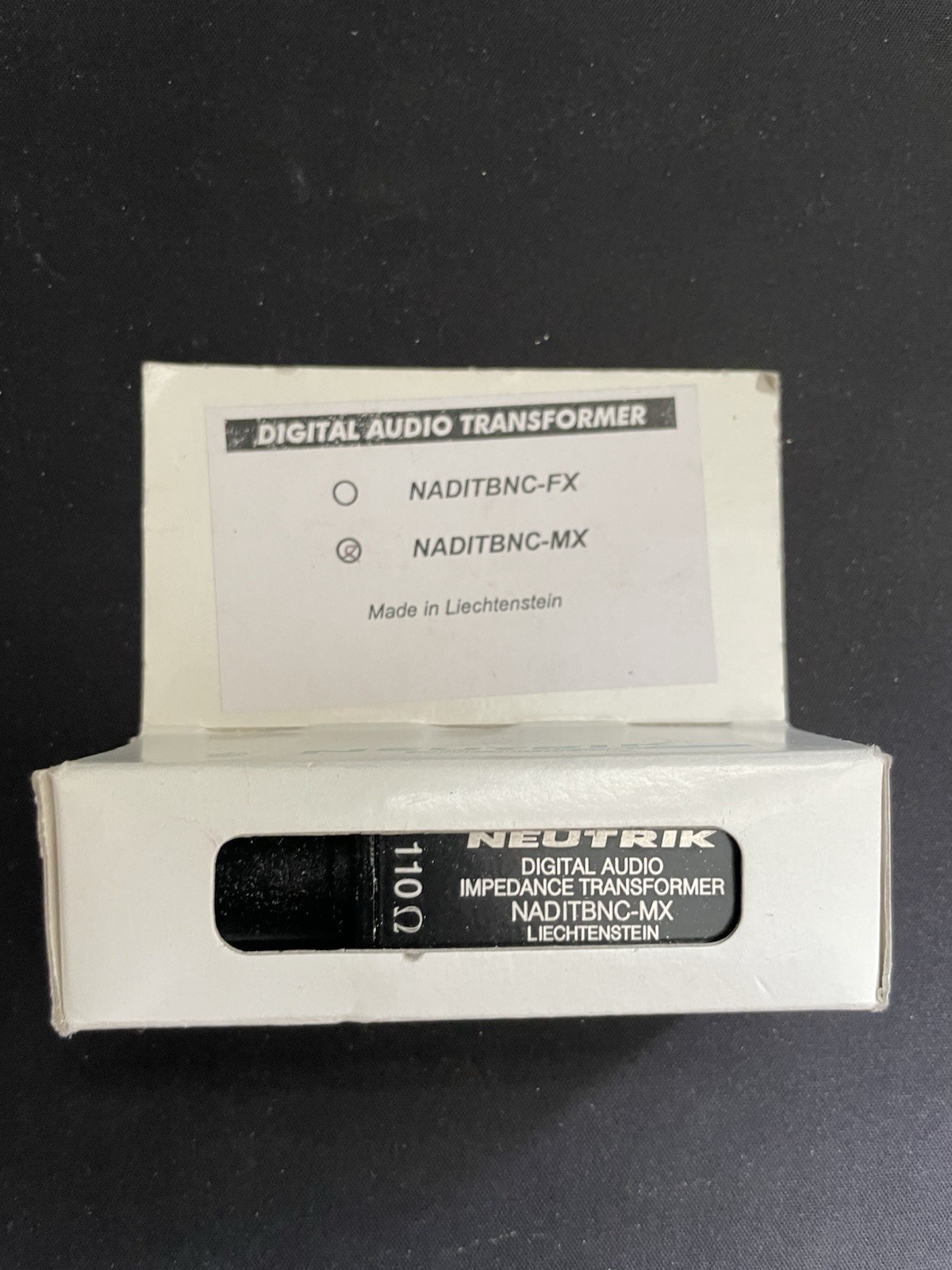 Neutrik NADITBNC-MX Digital audio impedance transformer