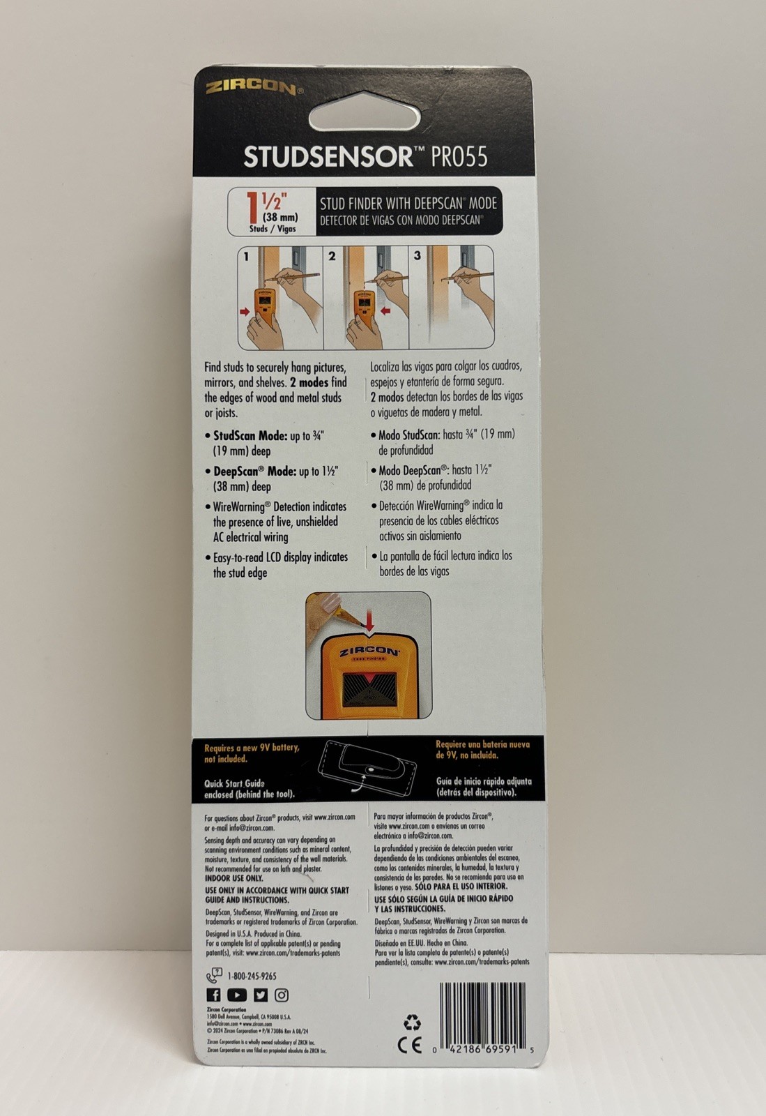 ZIRCON Studsensor Pro55 Stud Finder