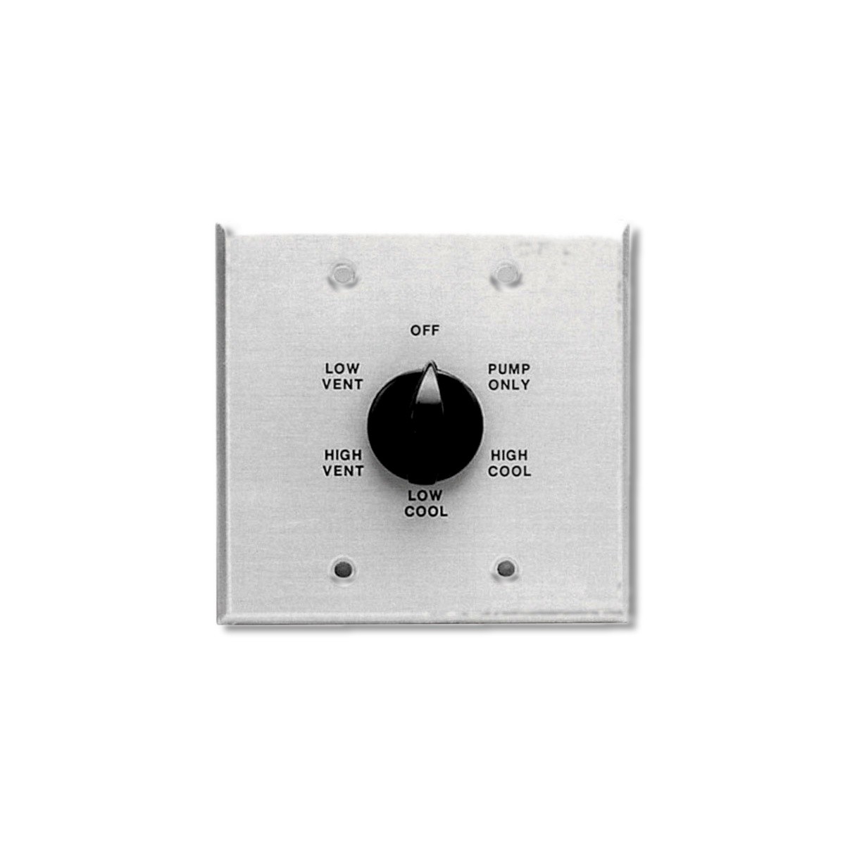 Dial 1-1/4 in X 5-3/4 in Black Metal Evaporative Cooler Wall Switch 7131