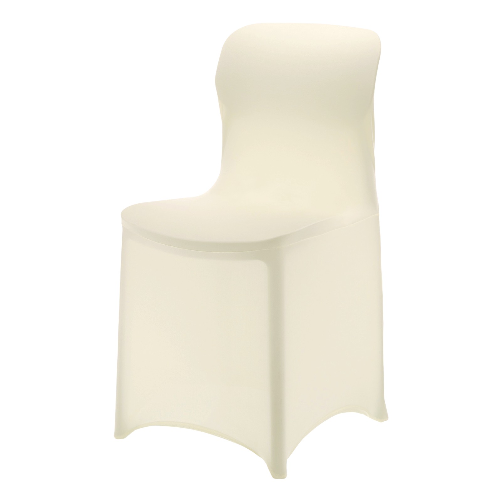 Polyester Spandex Chair Cover 85-105cm Banquet Chair Slipcovers, Beige