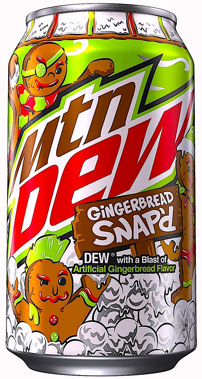 Limited Edition🗻Mountain Dew®🎄Gingerbread🍪Snap 12 oz.Single Servin