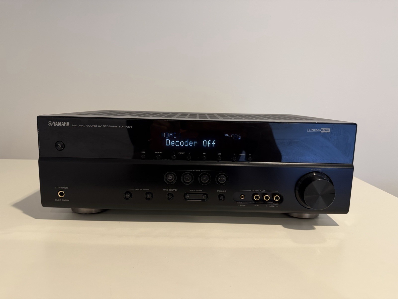 Yamaha RX-V371 5.1 Channel AV Receiver HDMI Home Theater Tested Working