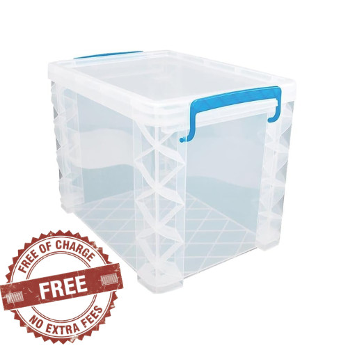 Advantus Super Stacker File Box, Letter Size, Clear (36872) Free Shipping Us