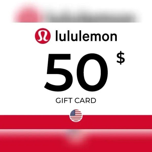 lululemon $50 Gift Card - Department Store, US Nationwide, No Expiration