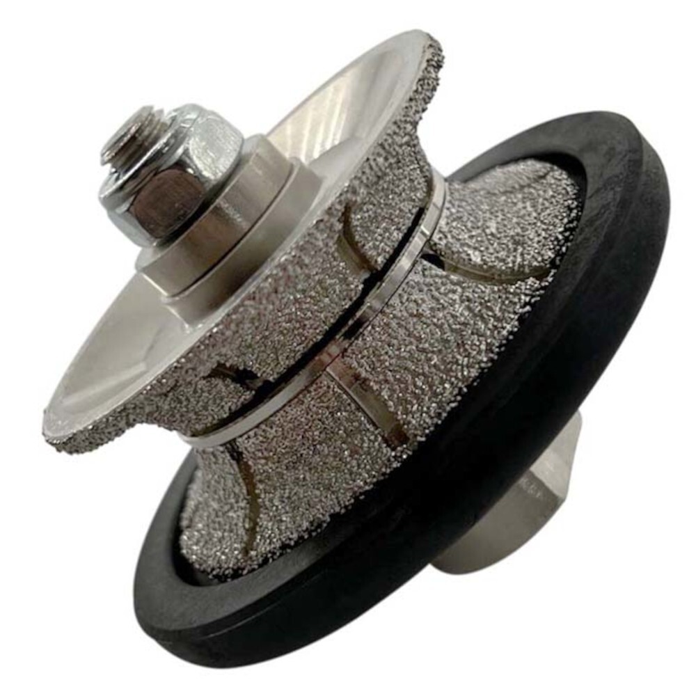 3/4" Full Bullnose Diamond Hand Profile Wheel for Stone, #40/50, 5/8"-11 Arbor
