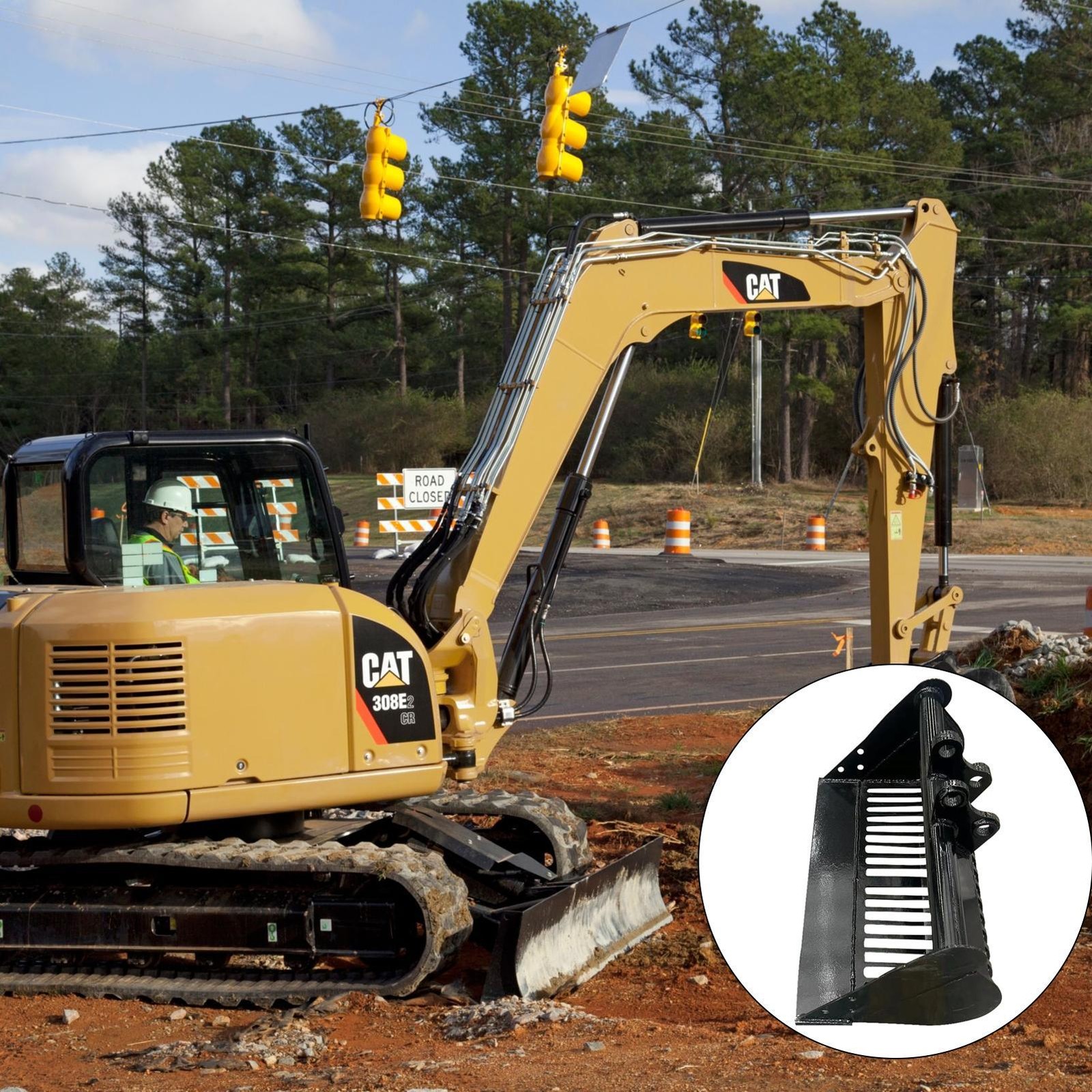Attachment 600mm Screening Skeleton Bucket For Mini Excavators Digger