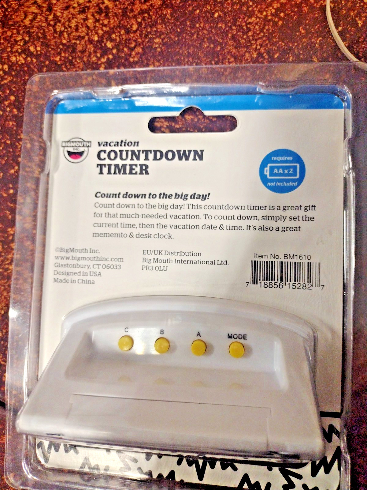 Vacation Countdown Clock Bigmouth Inc Vacation Count Down - BM1610