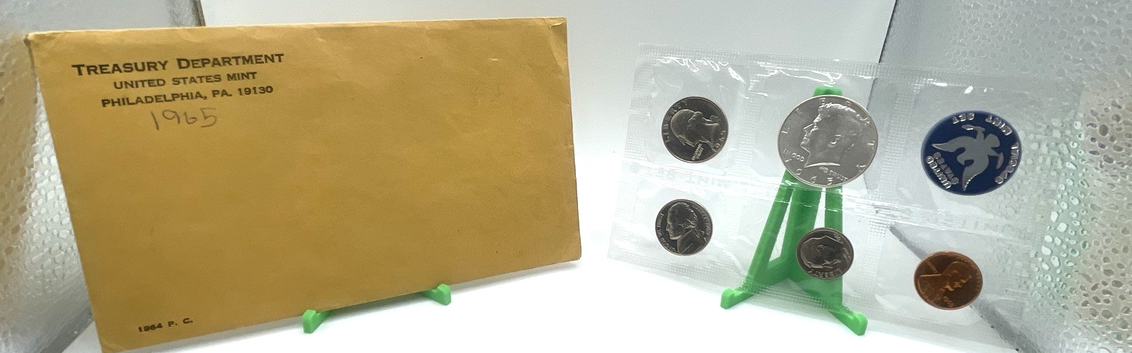 1965 United States Special Mint Set (SMS) – 5 Coins in U.S. Mint Envelope
