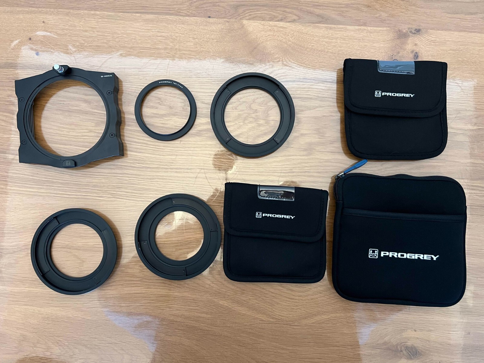 Progrey G100x Filter Set with 77mm, 67mm, 72mm, and B60 adapters
