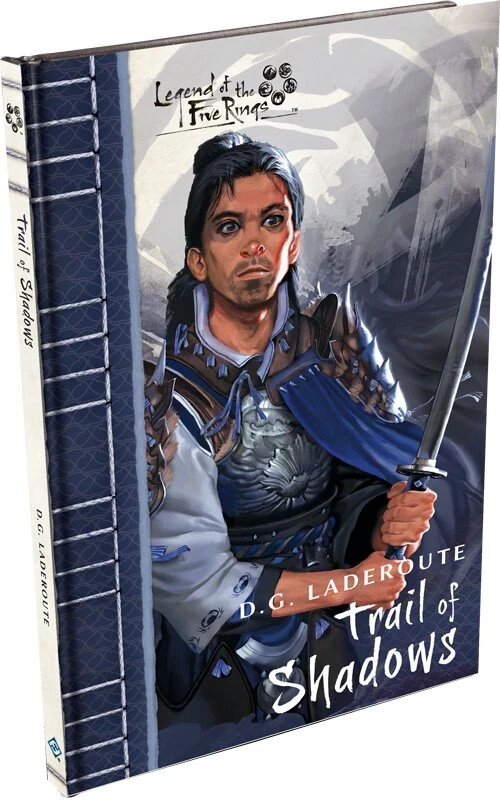 Legend of the 5 Rings: Trail of Shadows HC Novel + L5R LCG Promo Cards NEW
