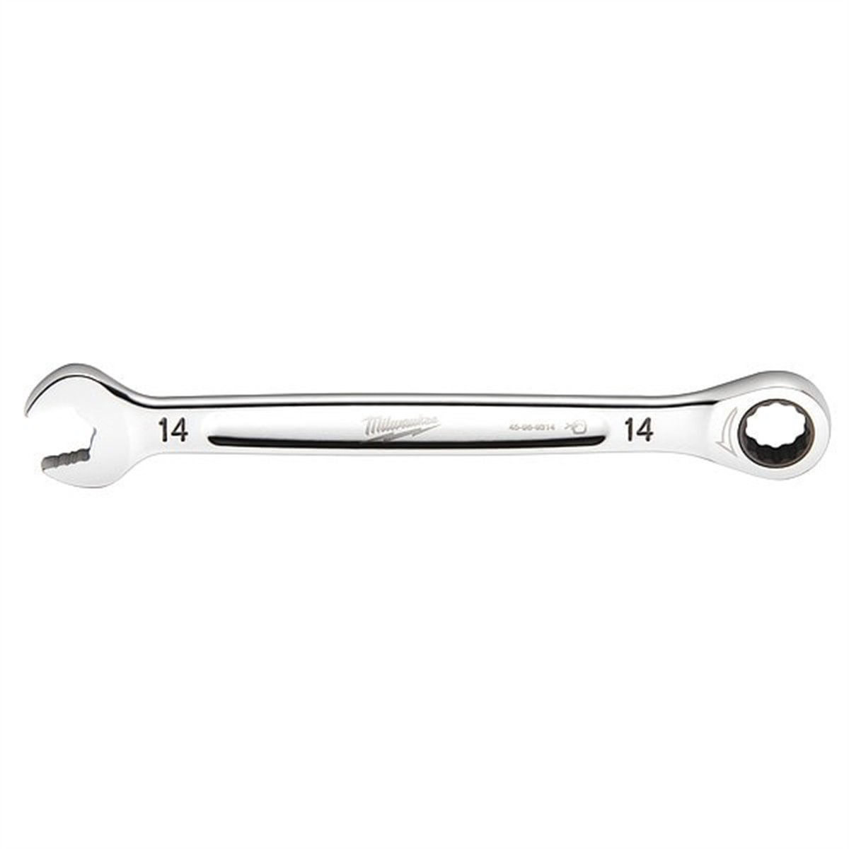 Milwaukee Tool 14MM Metric Ratcheting Combination Wrench, 12-Point, Steel, Chrom