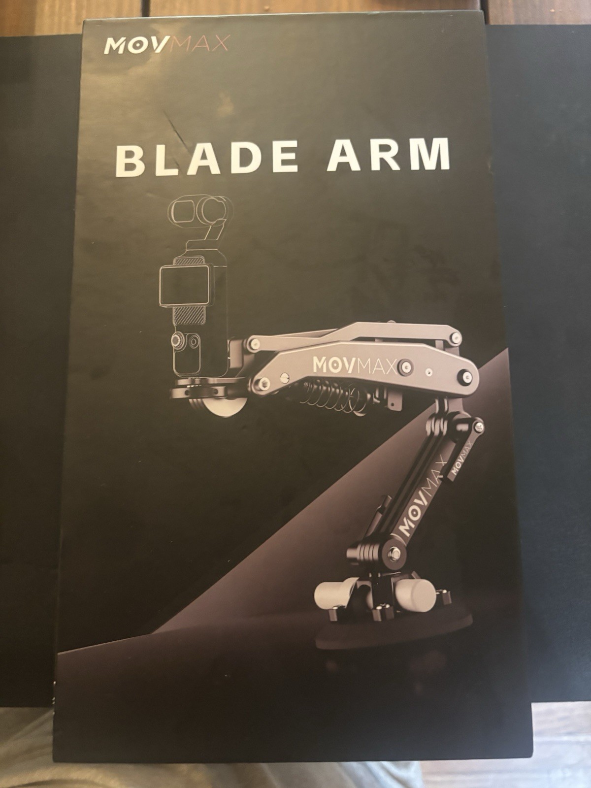 MOVMAX  Blade Arm Camera Stabilizer Support Arm w/ Suction Cup Mount Base