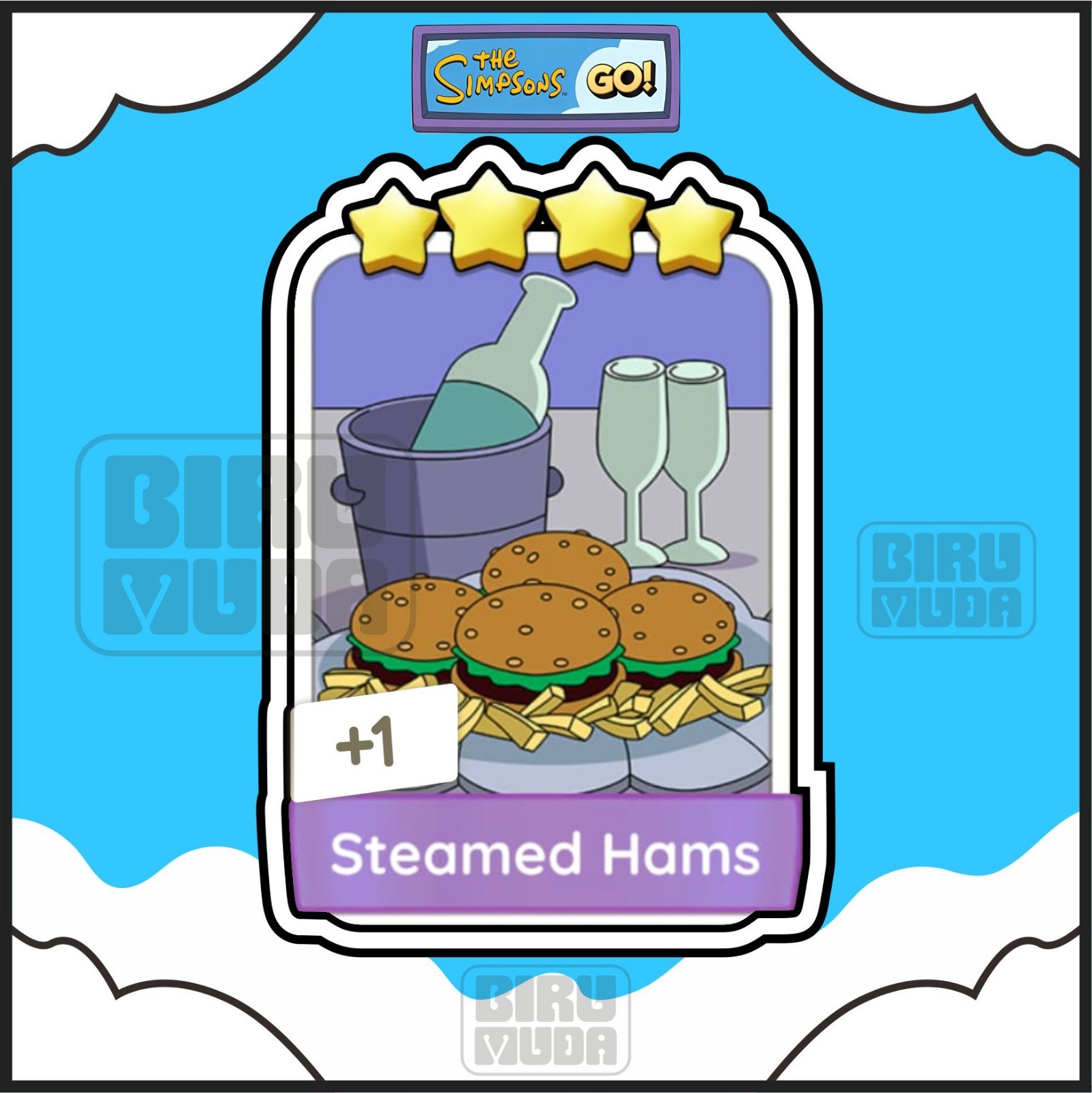Steamed Hams_⭐mono_poly⭐_4 Star Sticker_⭐go_Fast respond 24/7