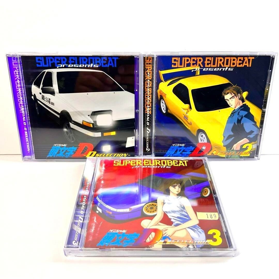 Super Eurobeat initial D Presents selection 3 CD D-Selection Set of 3
