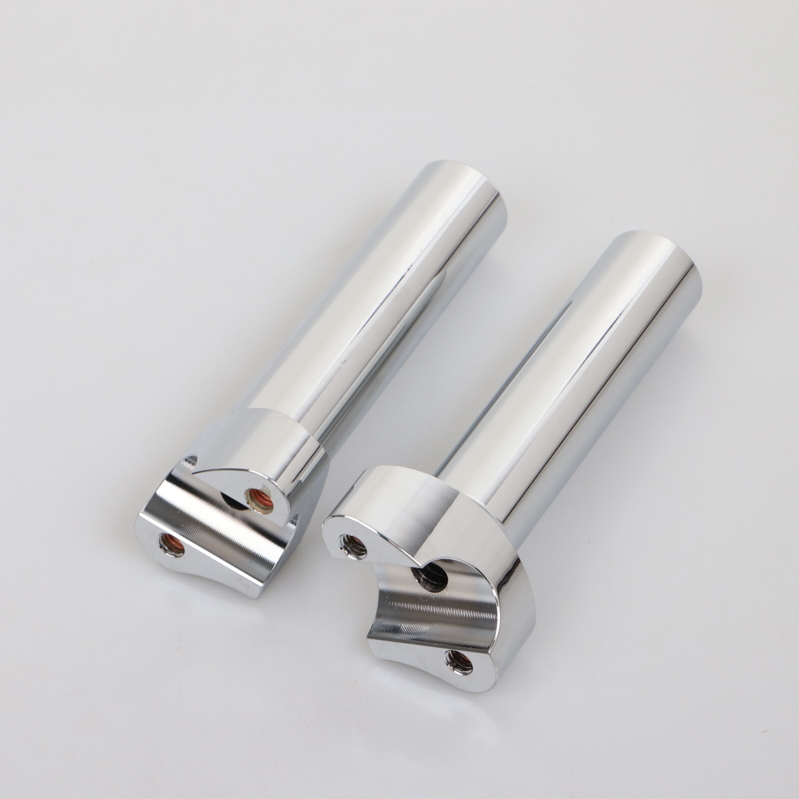 Chrome 5.5"Straight Risers 1" Handlebars For Harley Dyna Softail Road King Glide