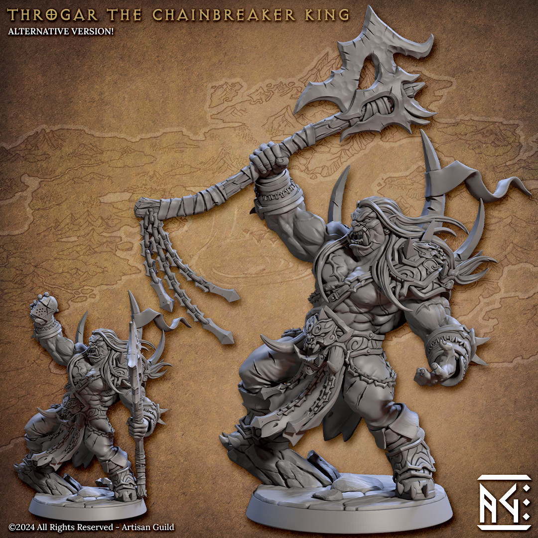 Throgar - Orc Barbarian - Artisan Guild - Dungeons and Dragon