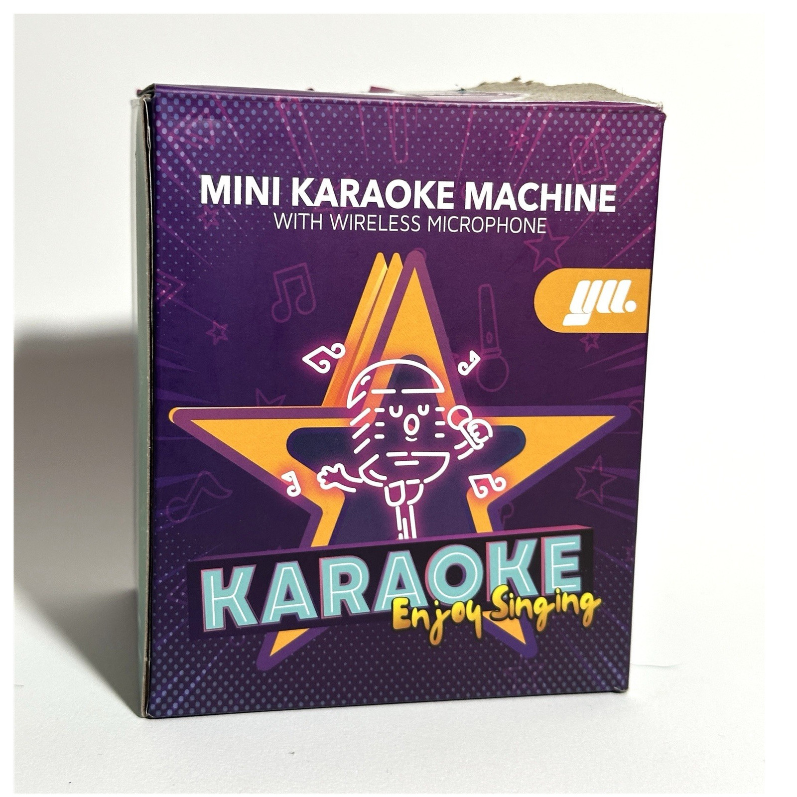Mini Karaoke Machine Portable All-in-One Karaoke System Wireless Microphone Pink
