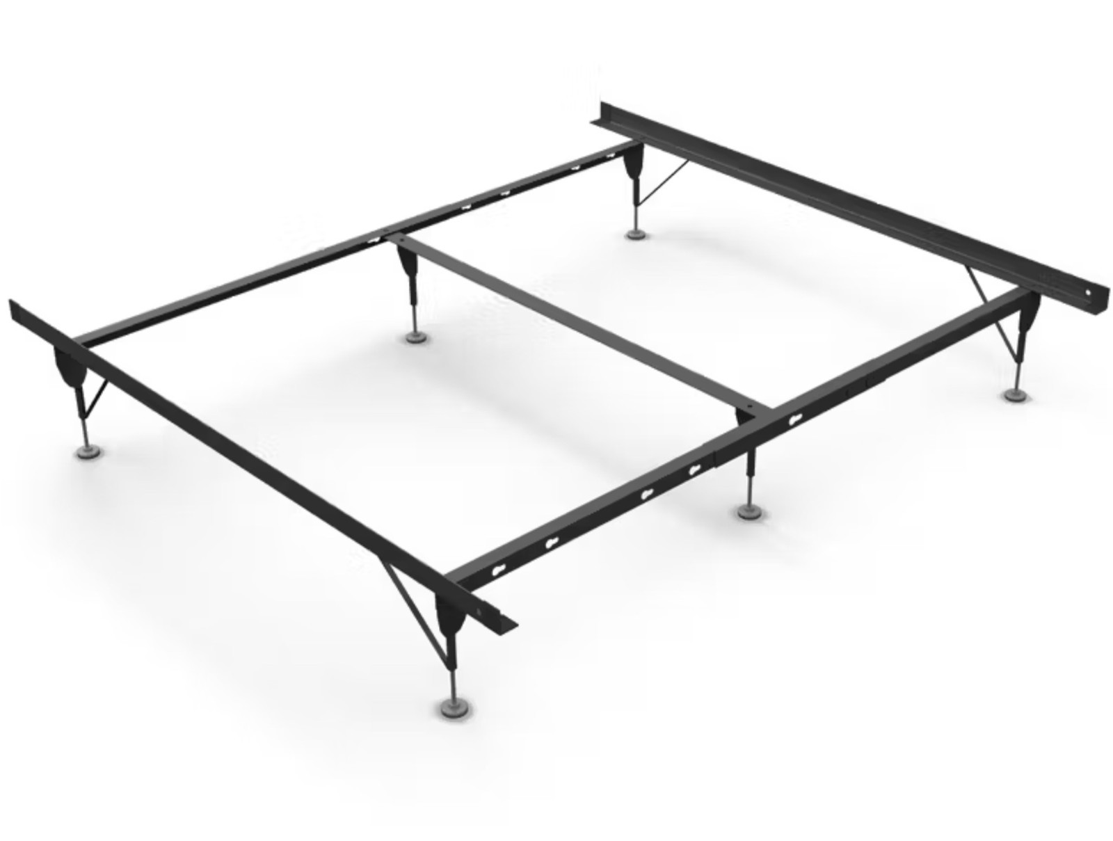 NEW Rize Home UTKG6 Heavy-Duty Bed Frame Twin/Full/Queen/King. Fits All Sizes!
