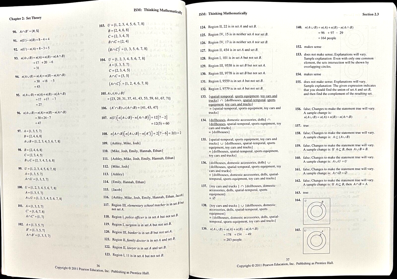 BLITZER - Thinking Mathematically - INSTRUCTOR'S SOLUTION MANUAL 5e (2011)