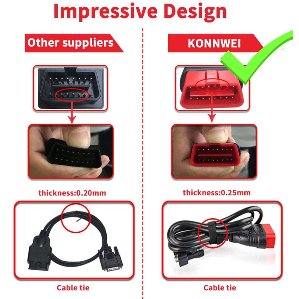 MaxiScan MS509 KW808 OBD2 EOBD Scanner Car Code Reader Tester Diagnostic Tool