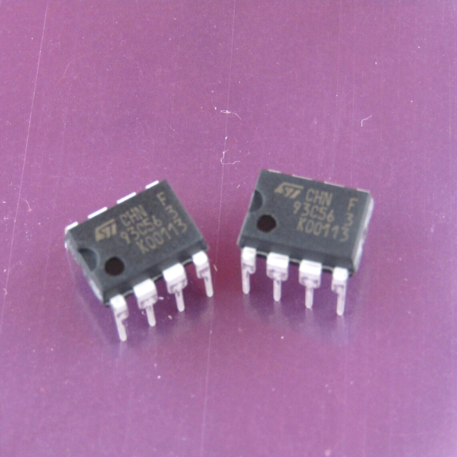 ( 2 PCS ) 93C56 ST Microsystems  8 PIN DIP 2K-Bit Microwire Serial EEPROM