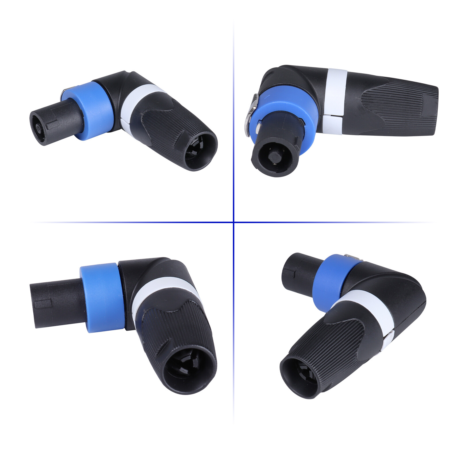 Pro Speakon Connector - NL4FRX Right Angle 4 Conductor Audio Cable Adapter Plug