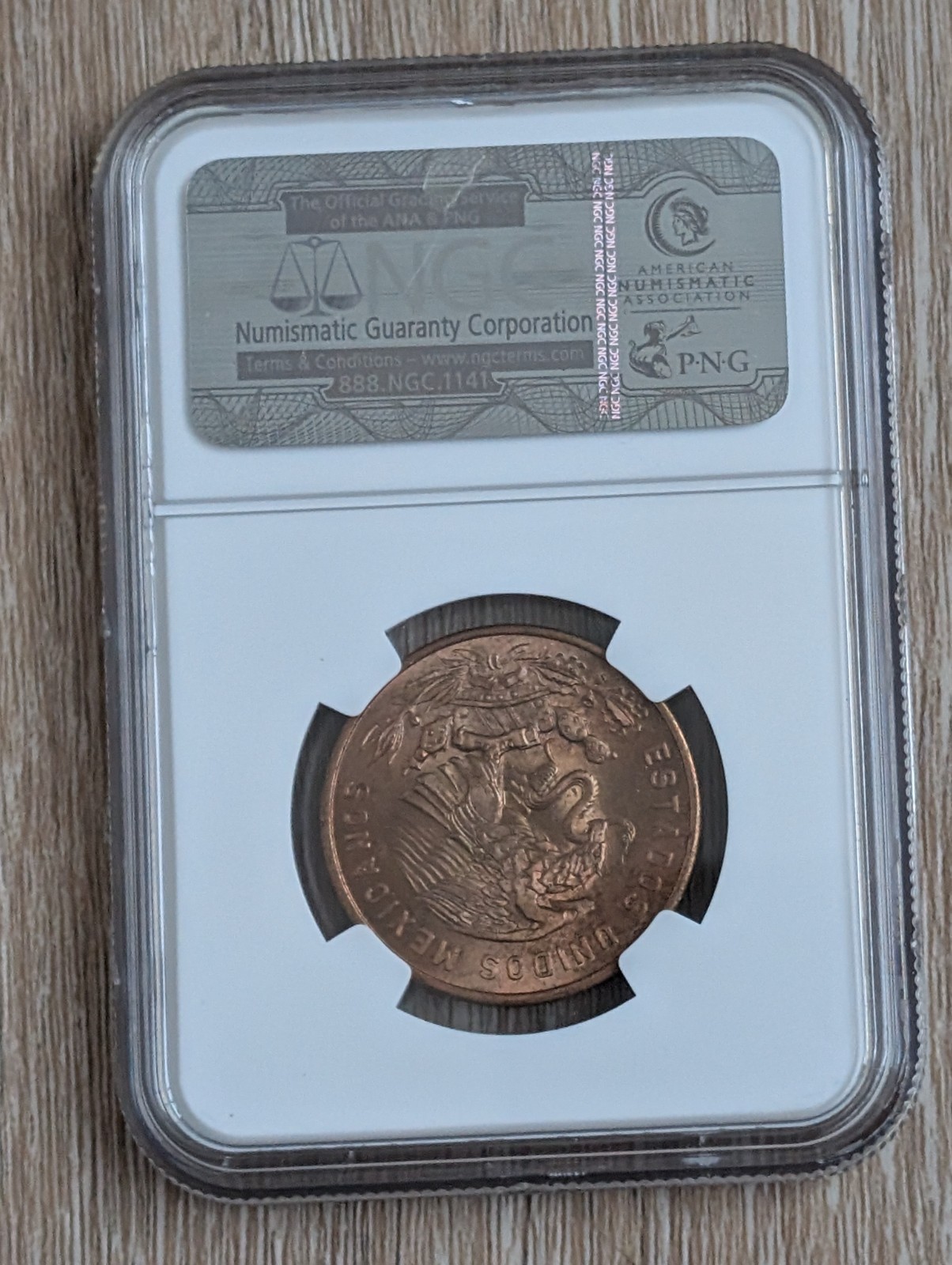 1959 MO Mexico 20 Centavos ~ NGC graded MS 66 RB