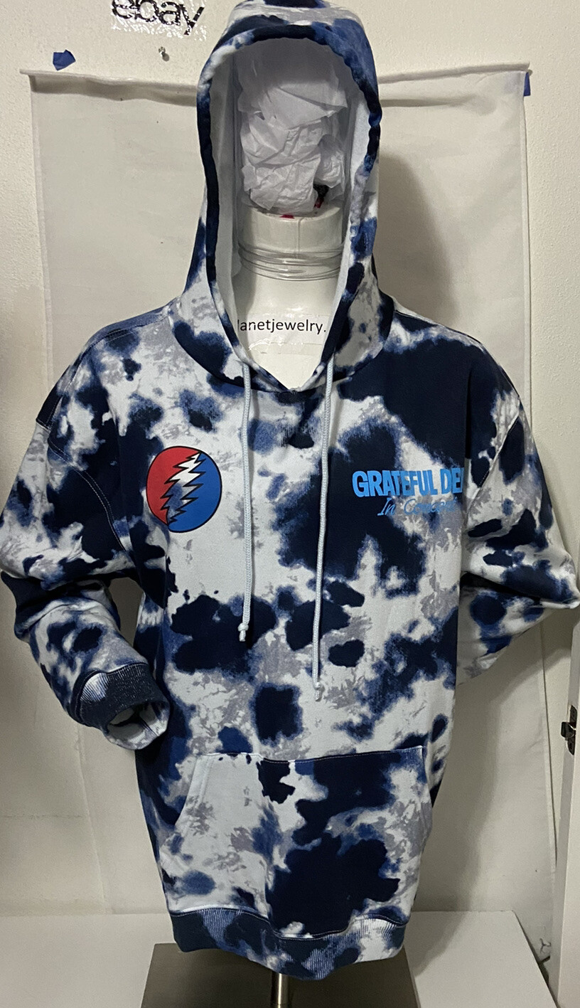 NWT Juniors Size M GRATEFUL DEAD STEAL YOUR FACE Logo SWEATSHIRT HOODIE
