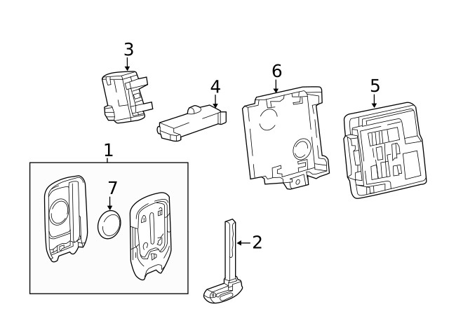 Genuine GM Transmitter 13547797