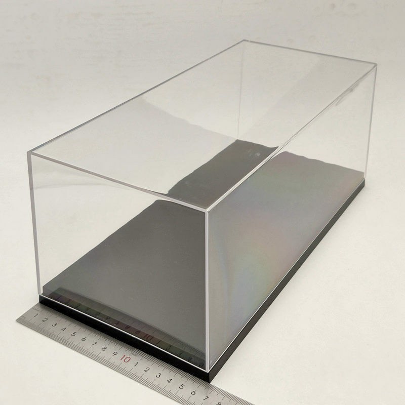Display Boxes Acrylic Case Transparent Dustproof Gift 1:18 Scale Model Car 34cm