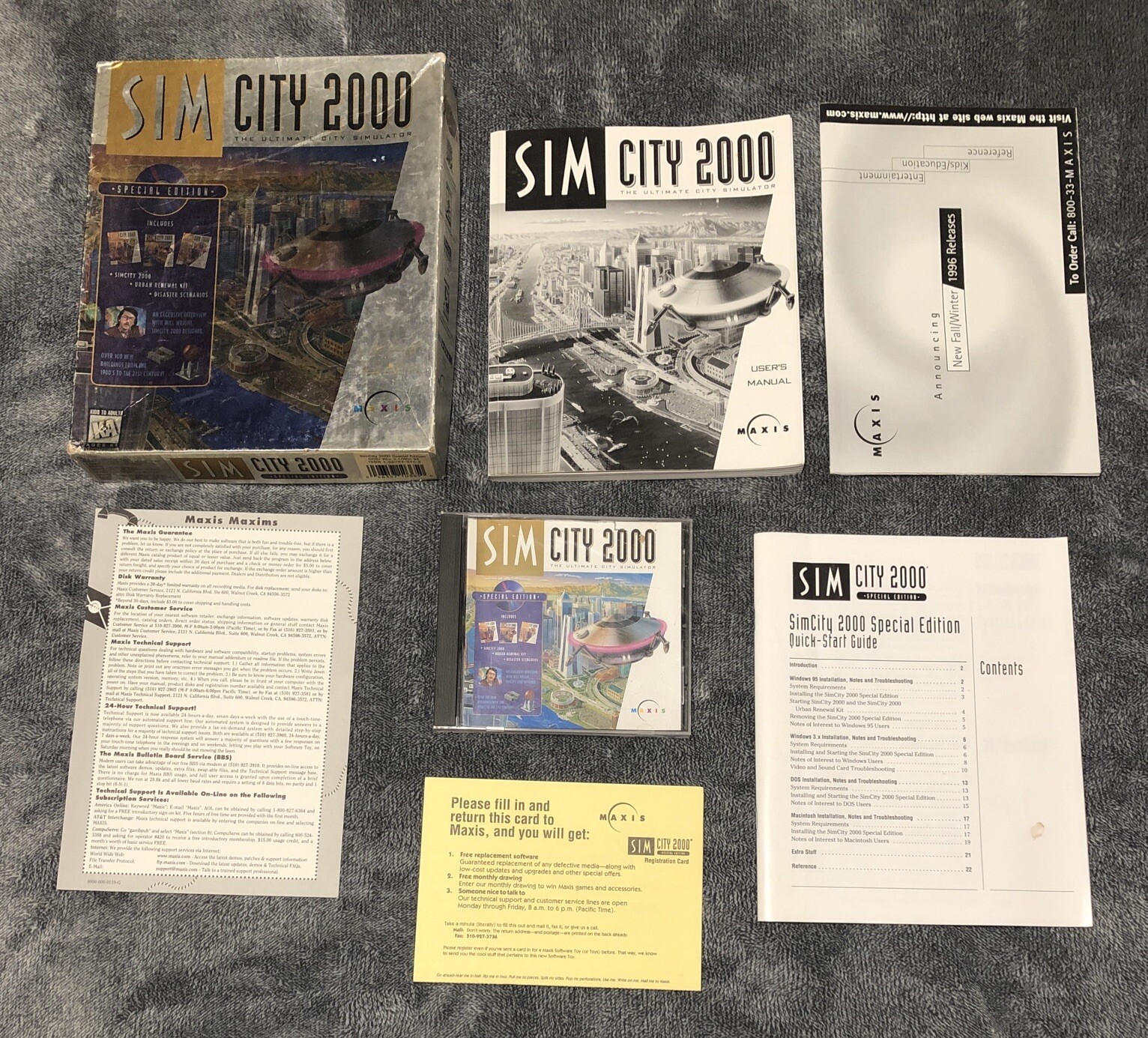 Sim City 2000 Special Edition- The Ultimate City Simulator (PC) RARE