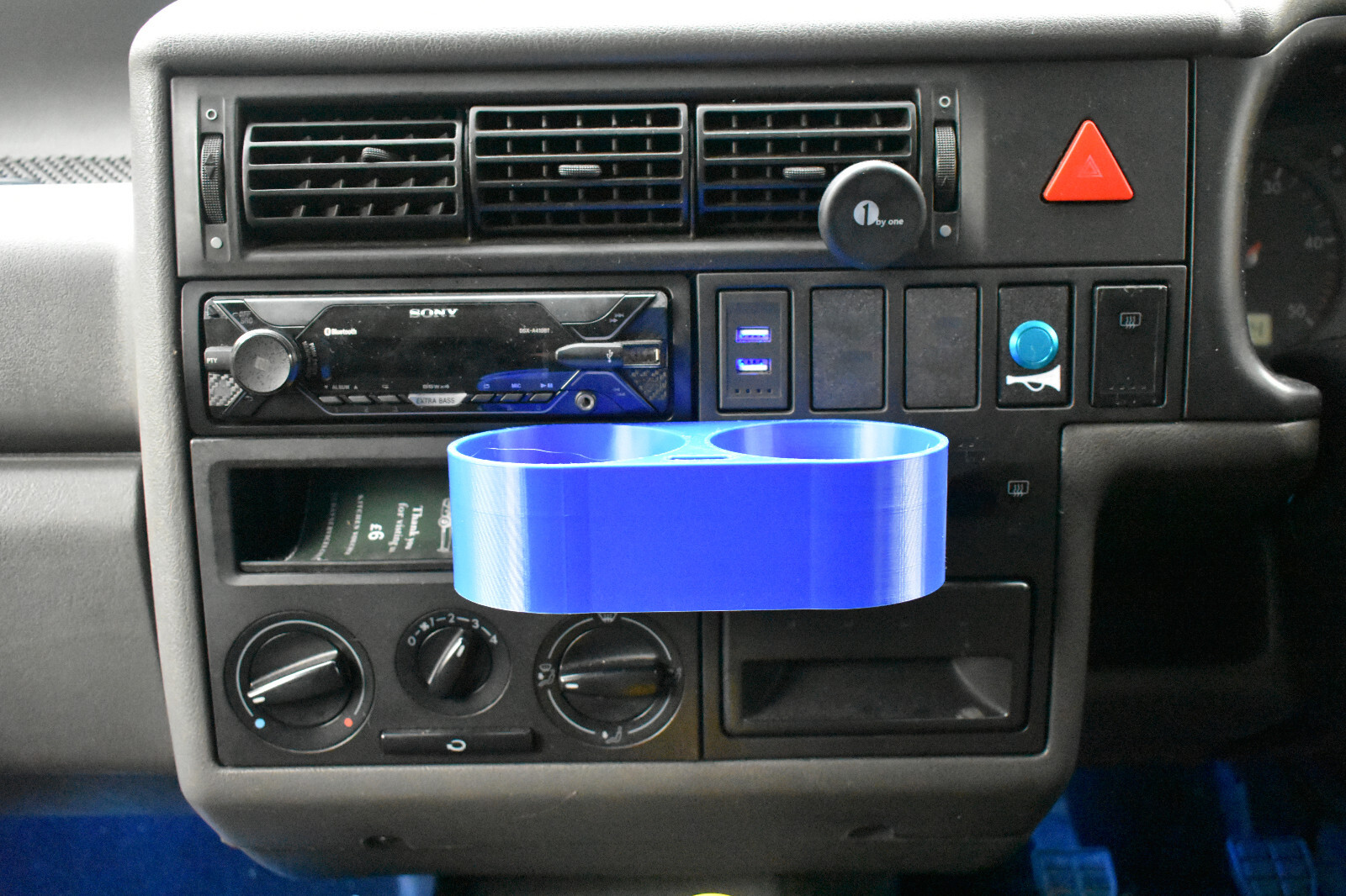 For VW Transporter T4 Double Dash Mounted Cupholder Insert Drinks Holder Custom