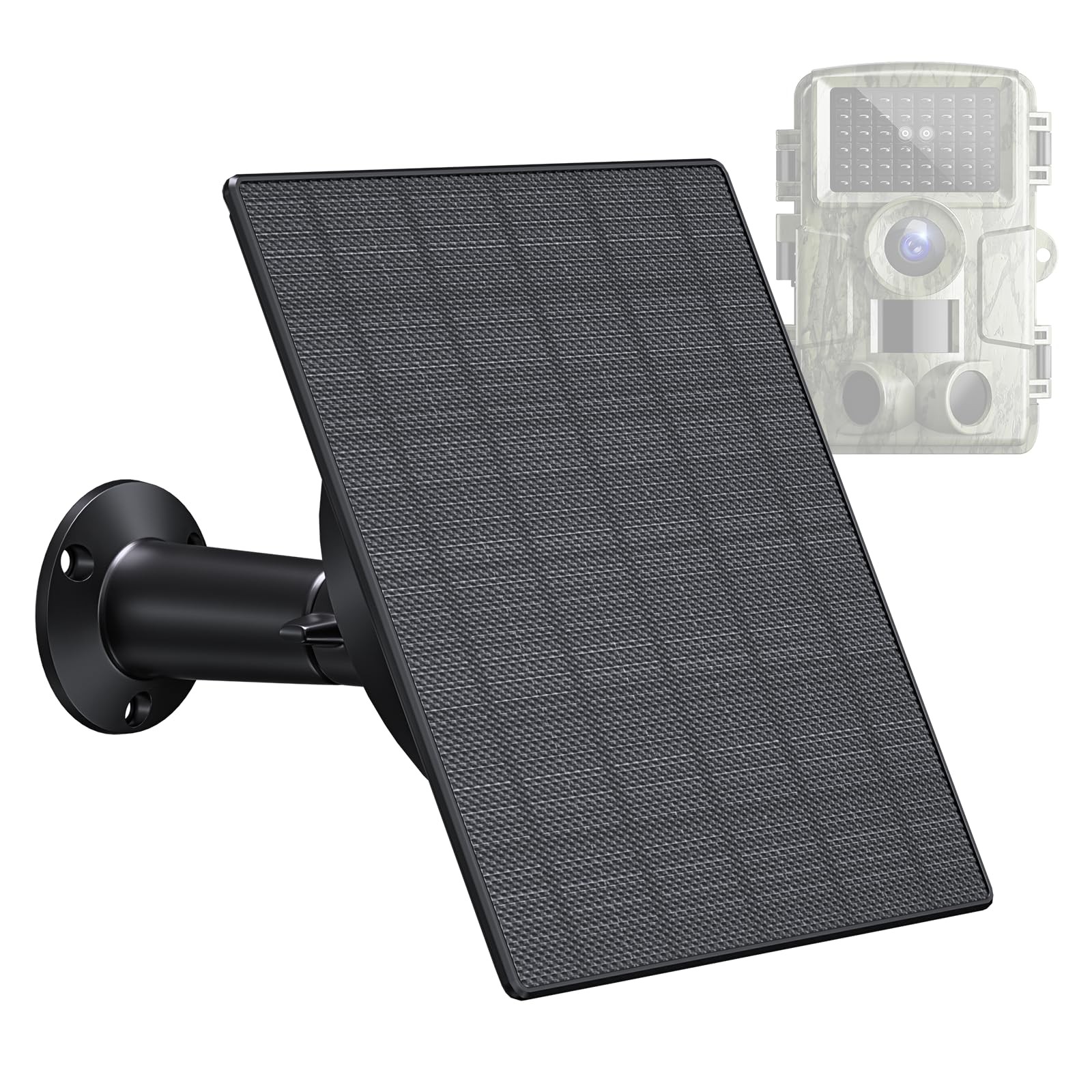Zivif 5W Trail Camera Solar Panel, 10400mAh Built-in Battery, Adjustable