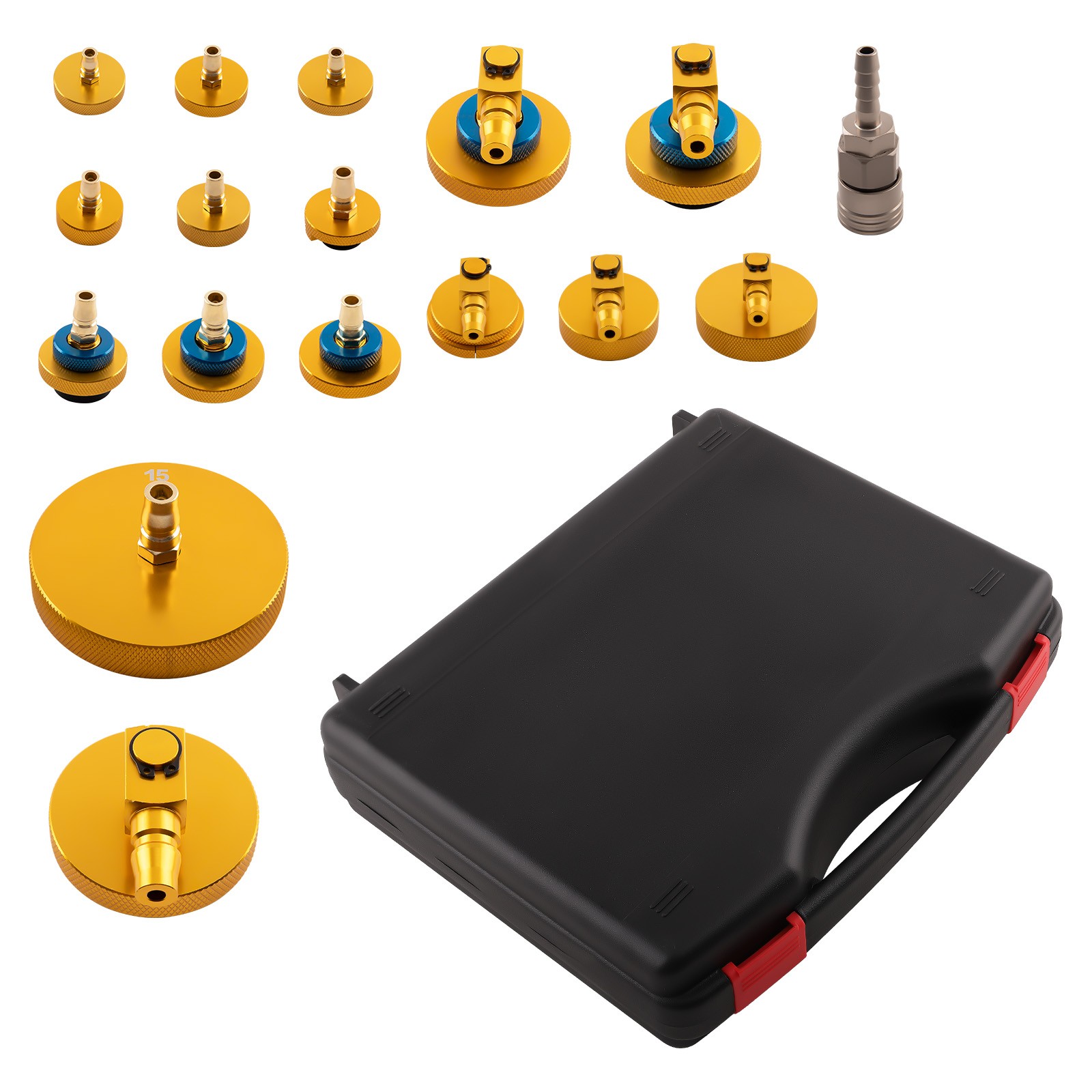 Master Cylinder Adapter Set Brake Fluid Bleeding Tool Brake Bleeder Adapter Kit