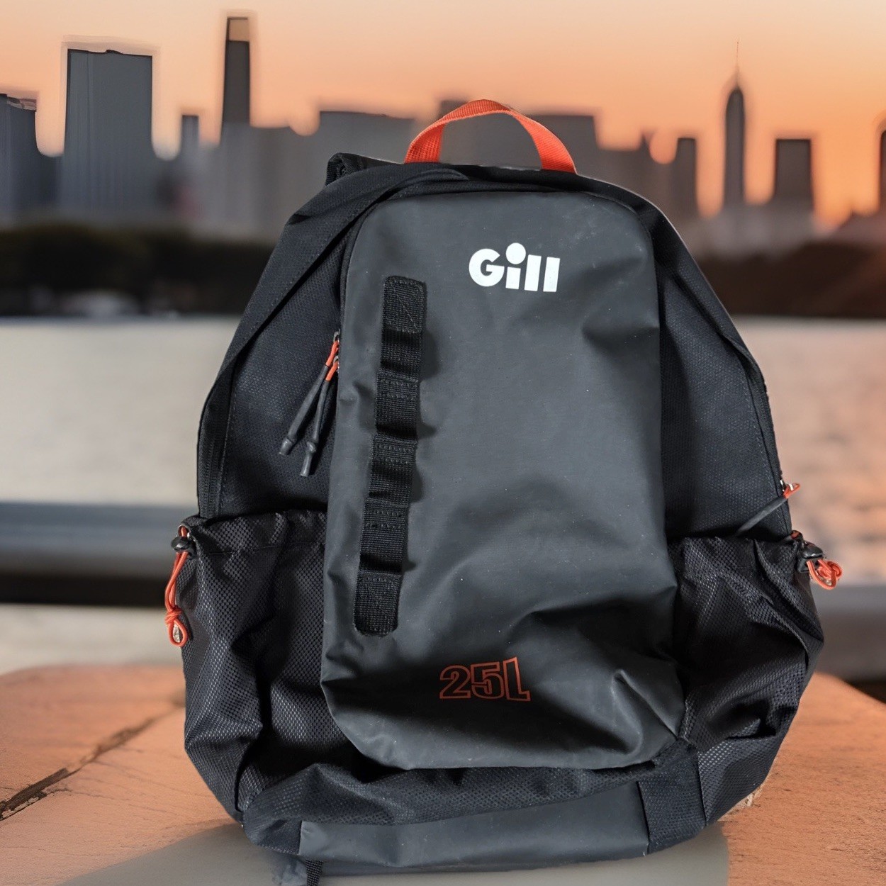 Gill 25L Waterproof Transit Backpack Black