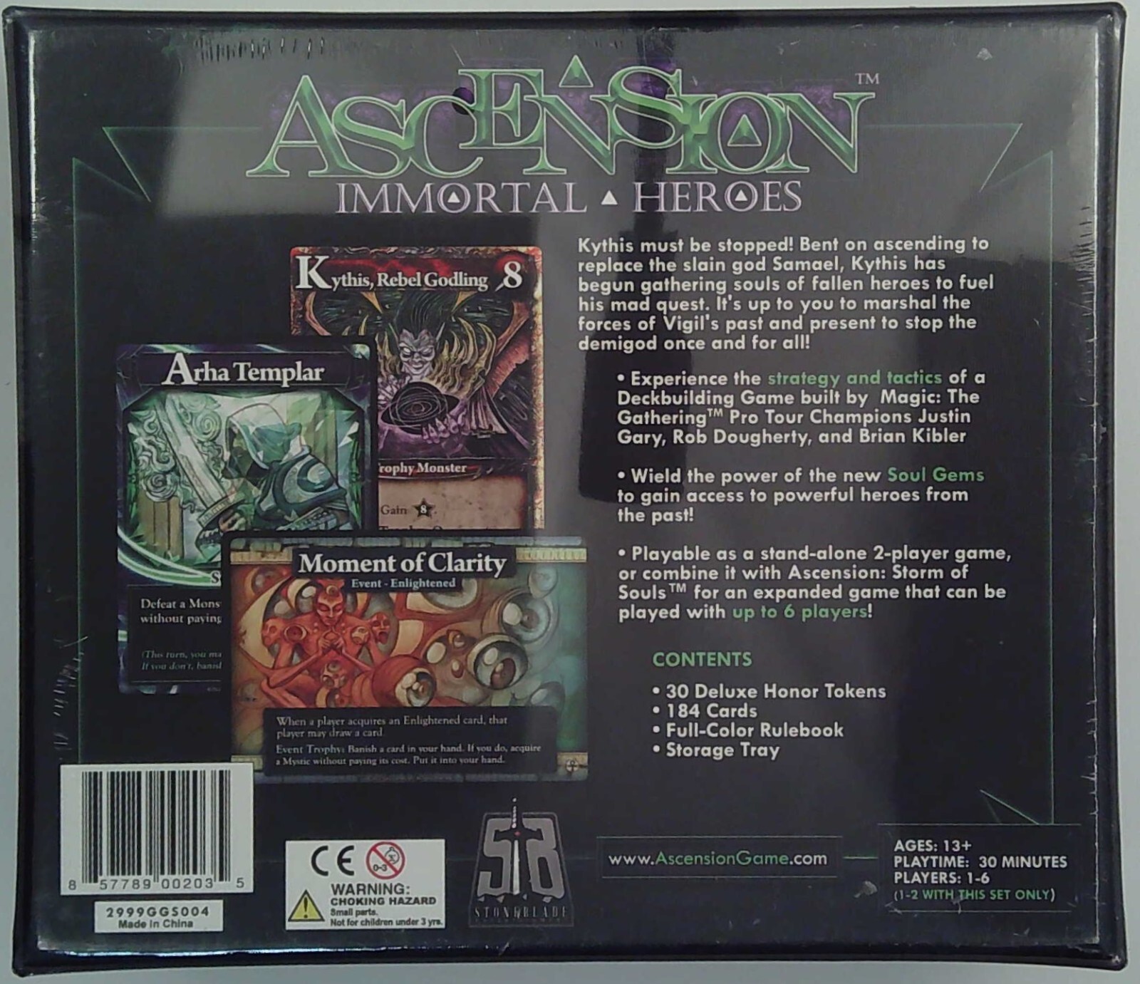 ASCENSION DECK BUILDING GAME: IMMORTAL HEROES (SBE 203)