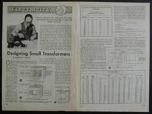 Transformers HowTo Design and Rebuild 1946 INFO Custom Amp