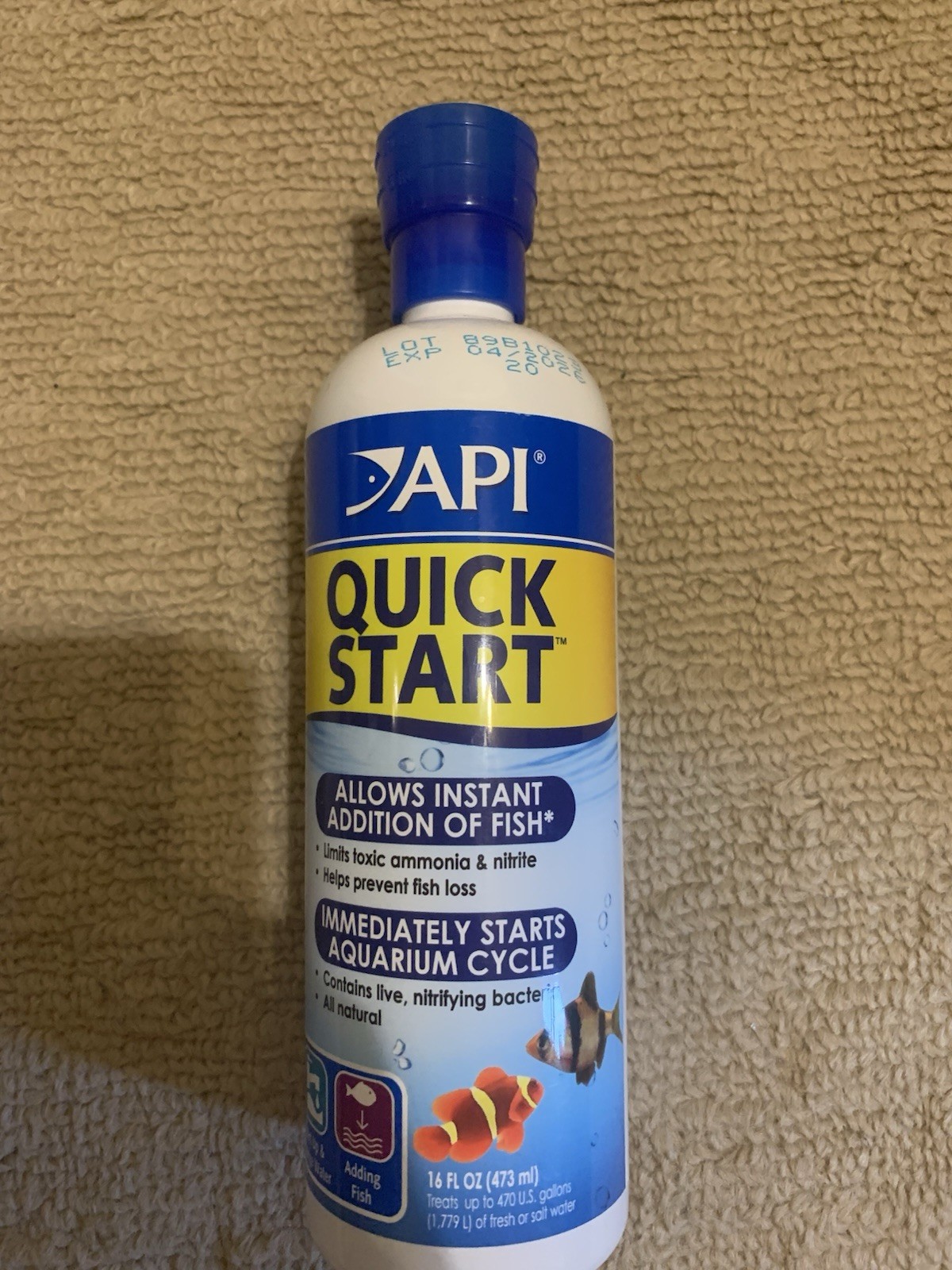 API Quick Start Nitrite Bacteria 16 fl oz - Exp Date 04/2026**