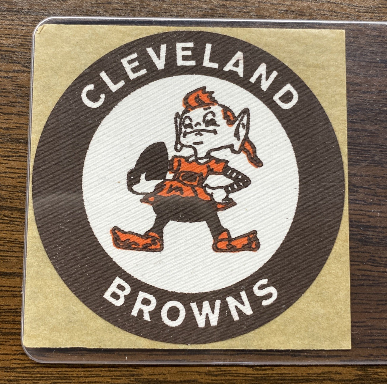 RARE NOS New Old Stock Vintage 1960's Cleveland Browns Decal Sticker 3" NFL