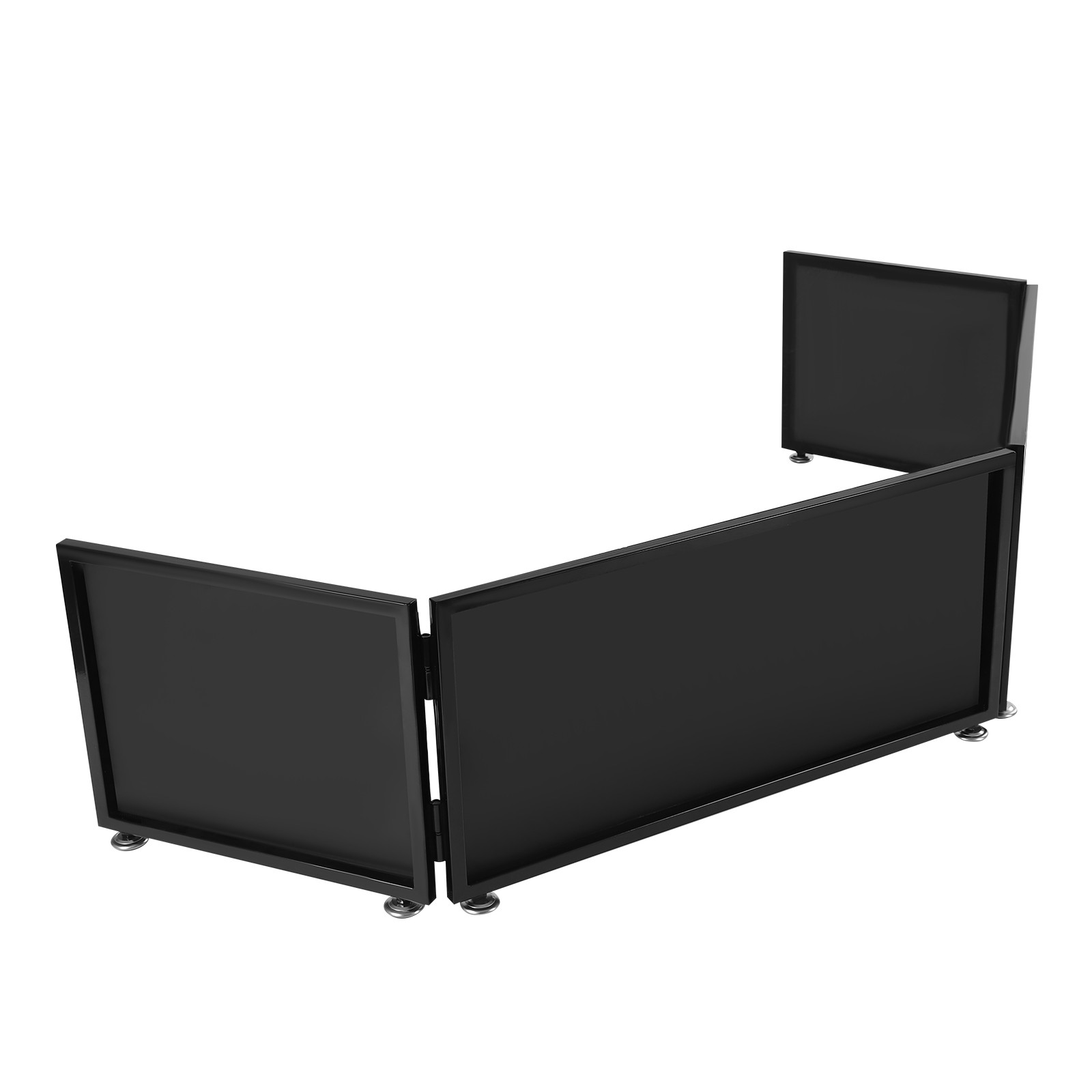 Portable Event Facade 4 Sections Tabletop DJ Booth Foldable Cover Screen NEW