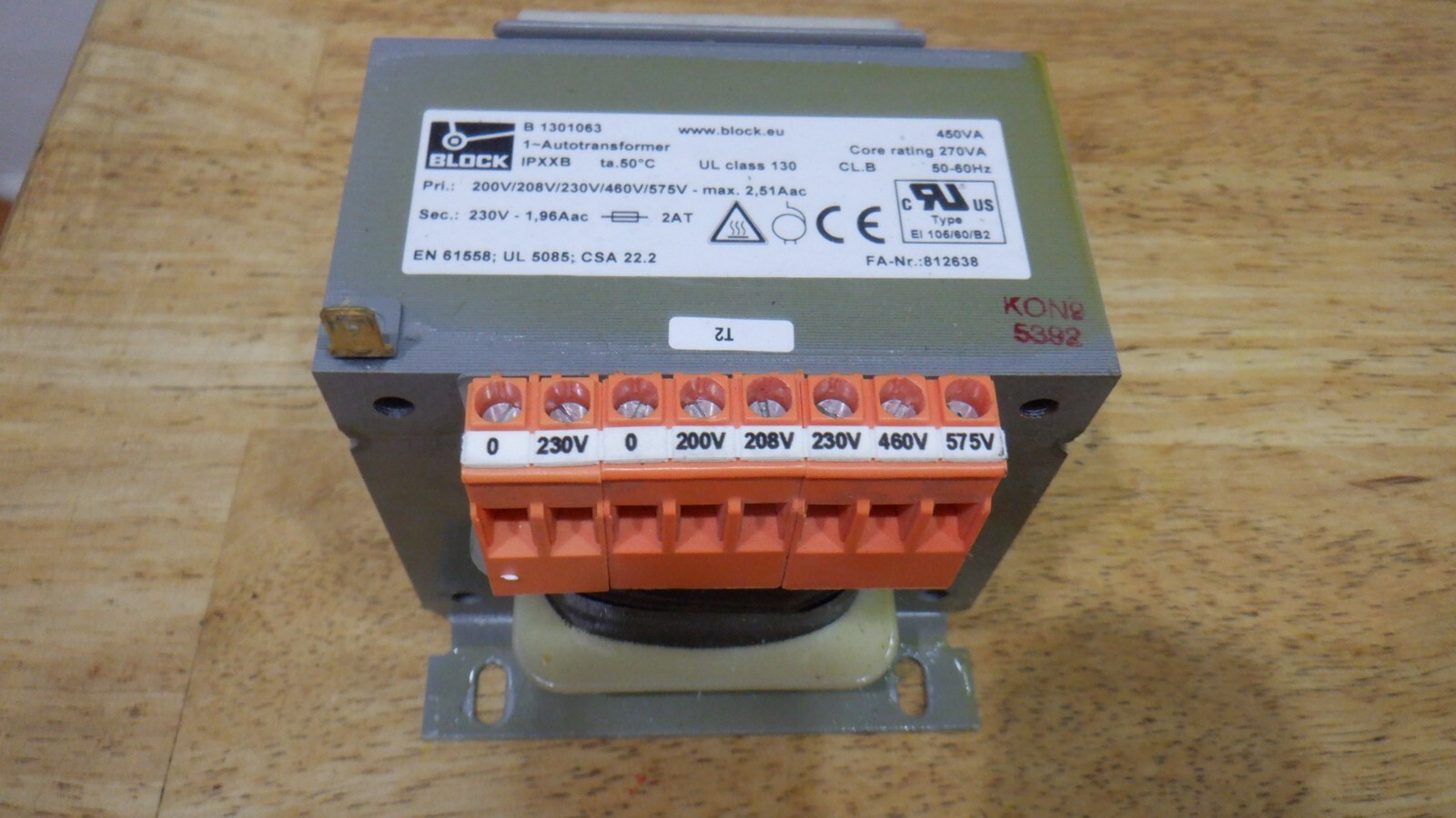 Block autotransformer b 1301063